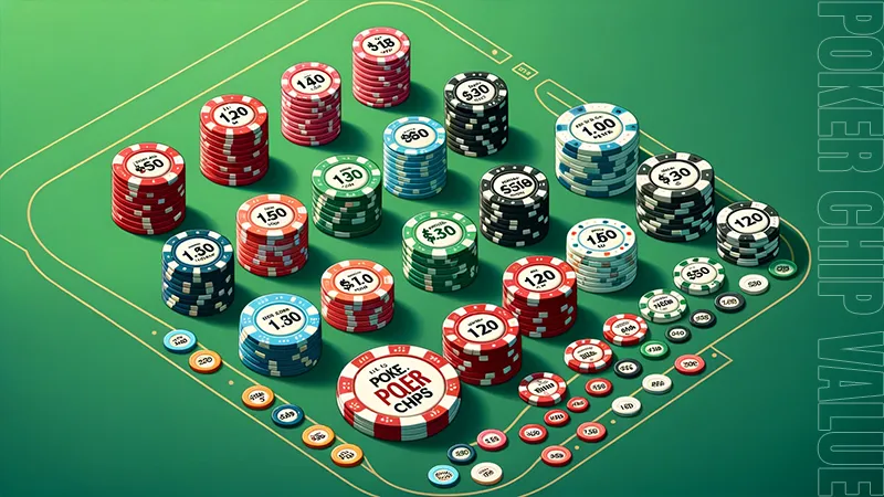 poker chip value