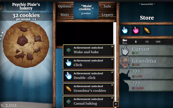 Cookie Clicker Interface