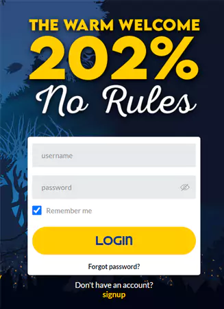 Yabby Casino login 